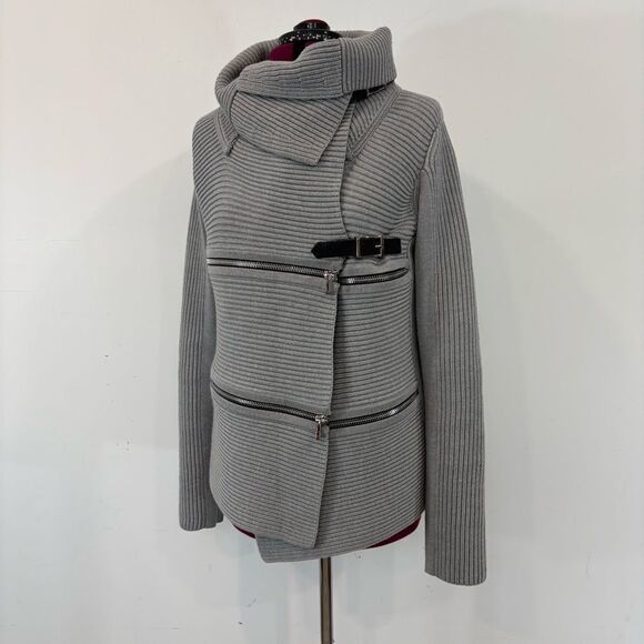 Barbara Bui Wool Zip Buckle Detail Sweater sz M - Picture 1 of 8